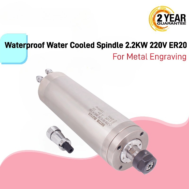 2.2Kw Water Cooled Spindle Kit Vfd - CNC Router Kit Waterproof Water Cooled