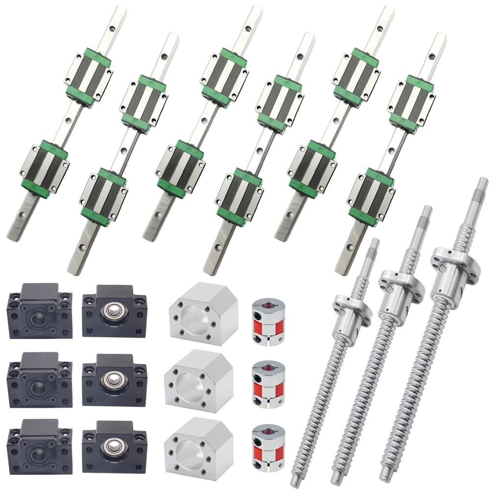 Square Linear Guide Sets HGR20 - Hgr20 Linear Guide Rail Ballscrew Set ulasan dan harga