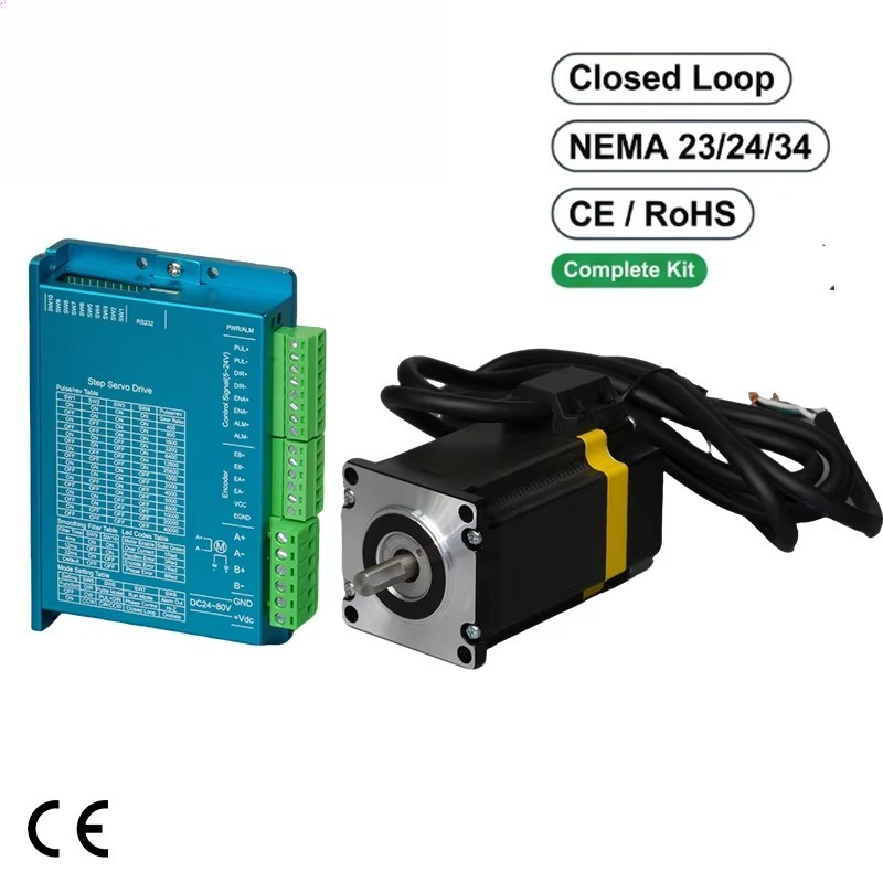 Nema 23 24 34 Closed Loop Step - Nema 23 Closed Loop Stepper Motor Driver Kit ulasan dan harga